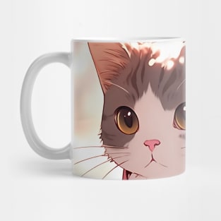 Cute Adorable Cat wearing a Kimono - Anime Wallpaper Mug